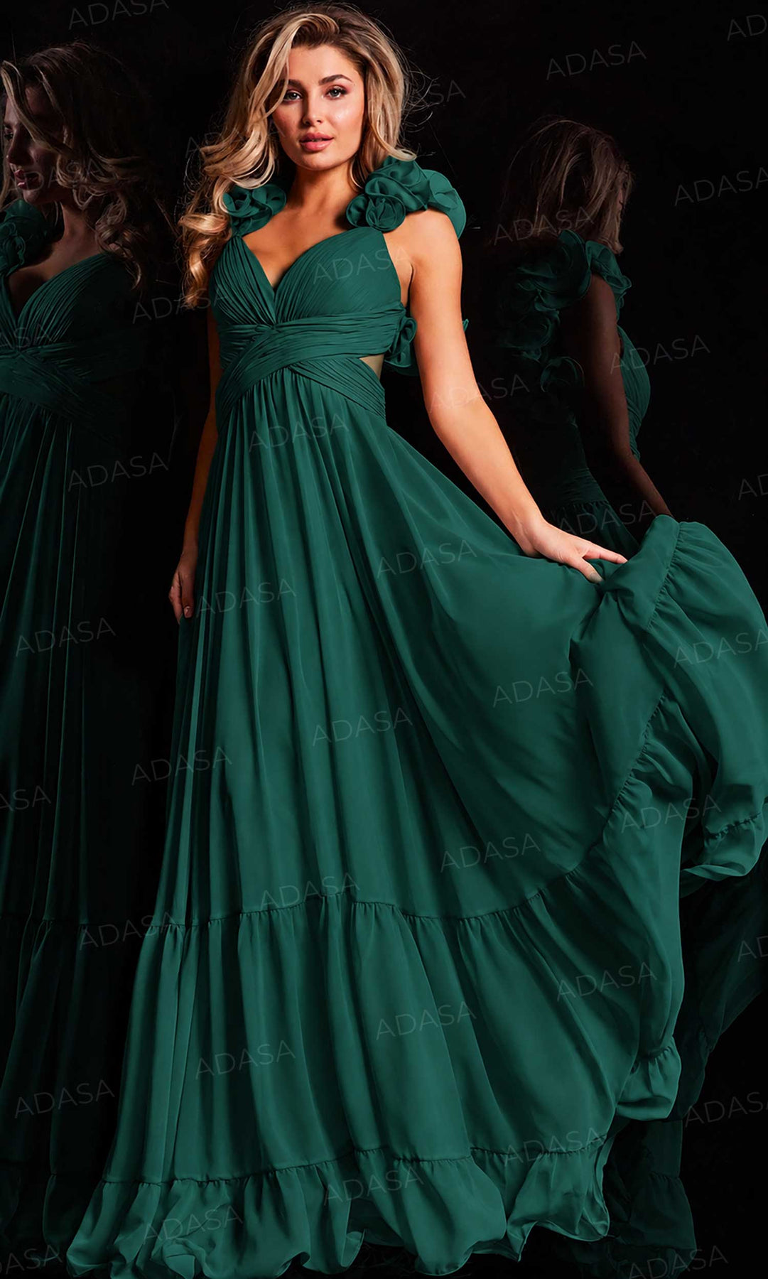 Jovani 26248 - Crisscross Bodice Prom Dress