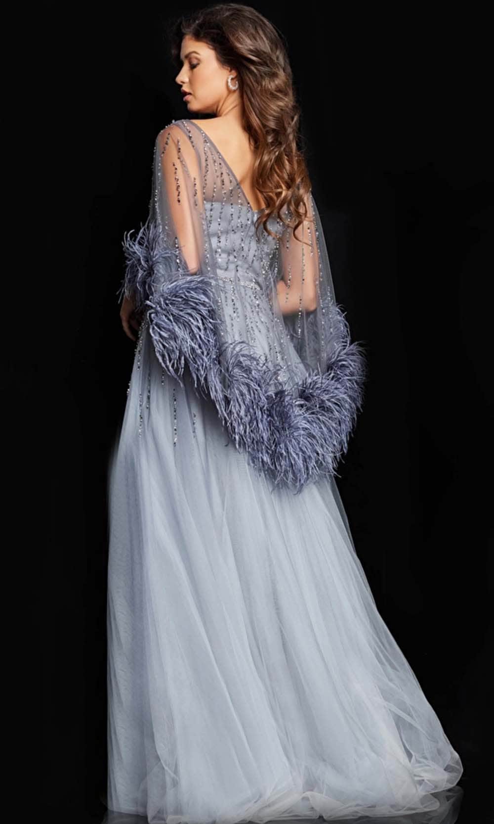 Jovani 26265 - Beaded Illusion Bateau Evening Dress Special Occasion Dress
