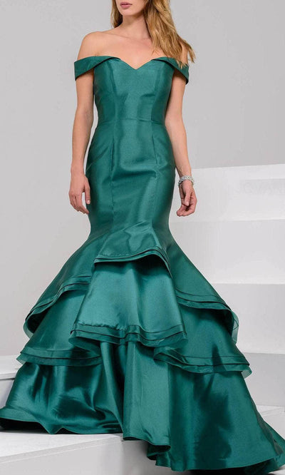Jovani 31100 - Tiered Mermaid Prom Dress Prom Dresses