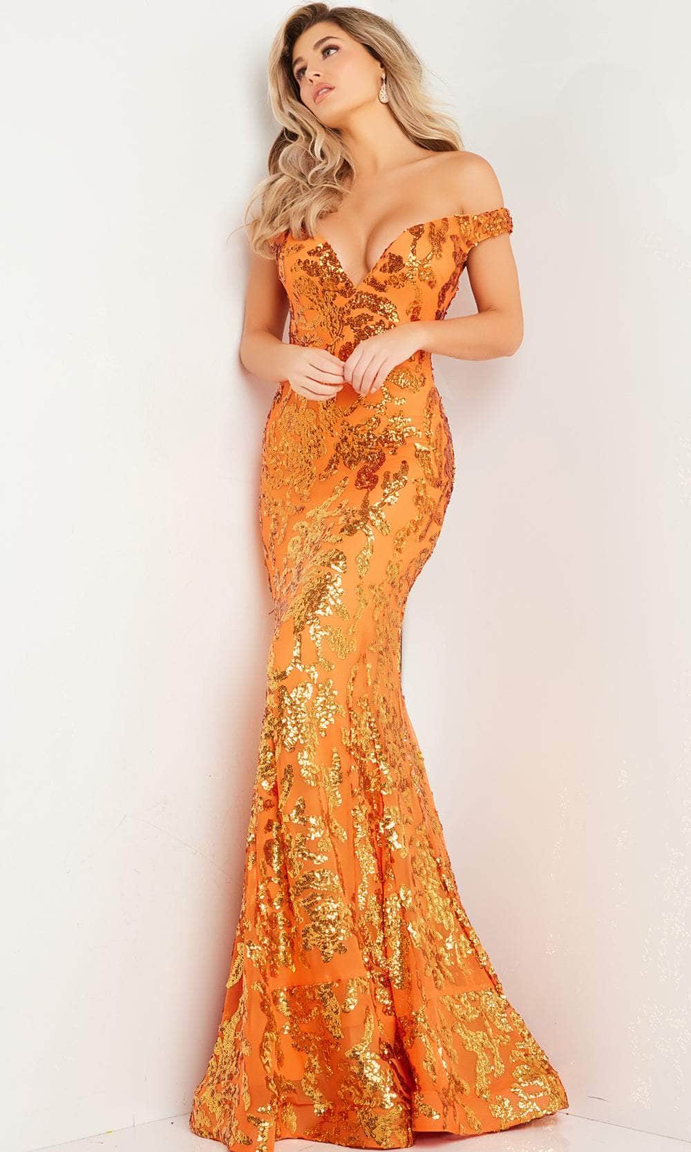 Jovani 36370 - Off Shoulder Sequin Prom Dress Special Occasion Dress