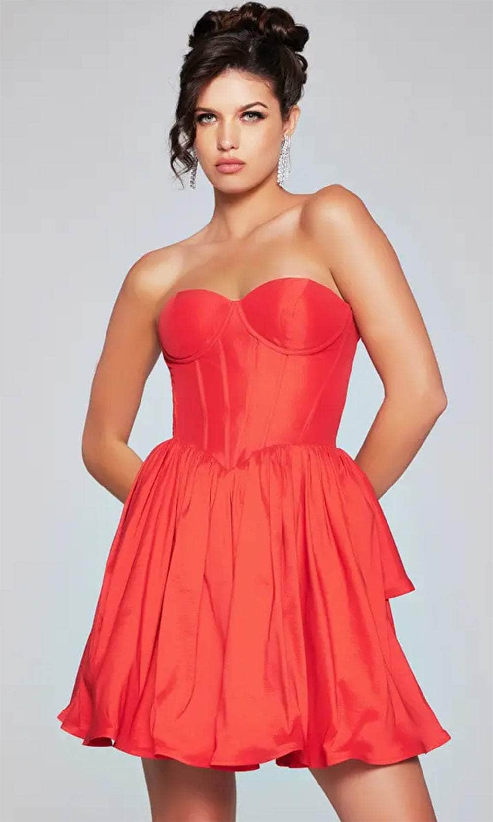 Jovani 36620 - Sweetheart Bustier Cocktail Dress Homecoming Dresses