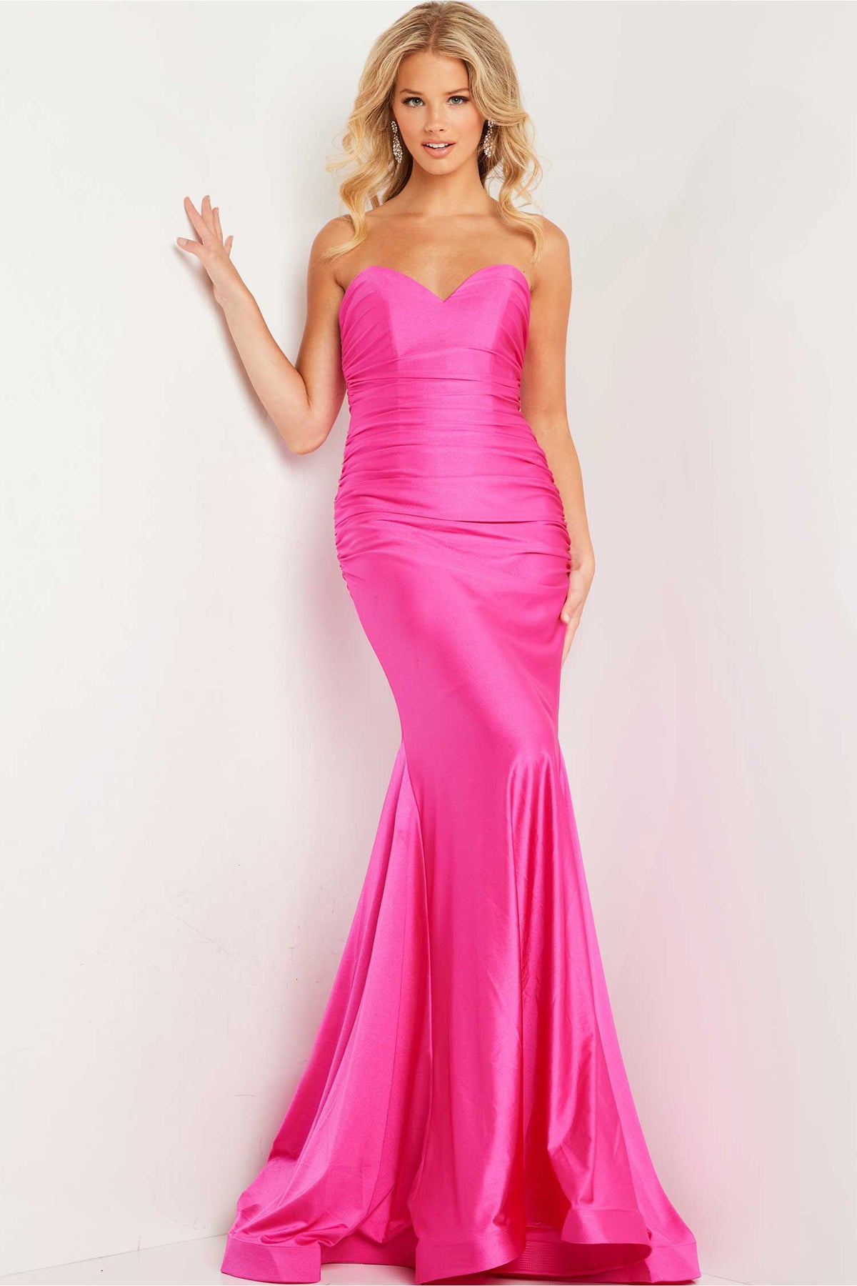 Jovani 37006 - Sweetheart Satin Prom Dress
