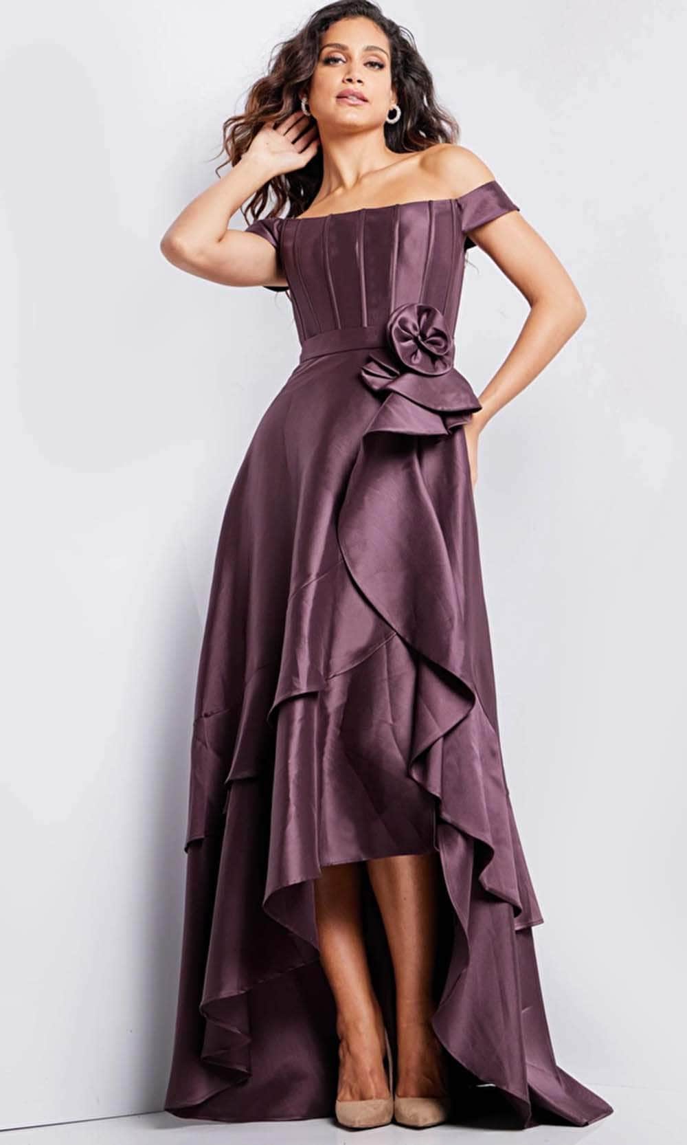 Jovani 37014 - Corset High Low Evening Dress Evening Dresses