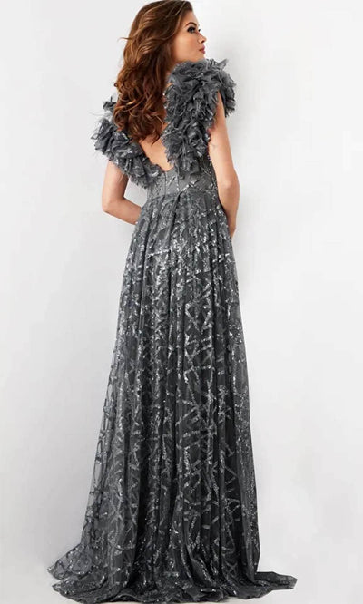 Jovani 37206 - V-Neck Sequin Gown Evening  Dresses
