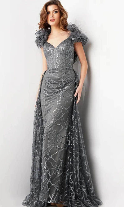 Jovani 37206 - V-Neck Sequin Gown Evening  Dresses