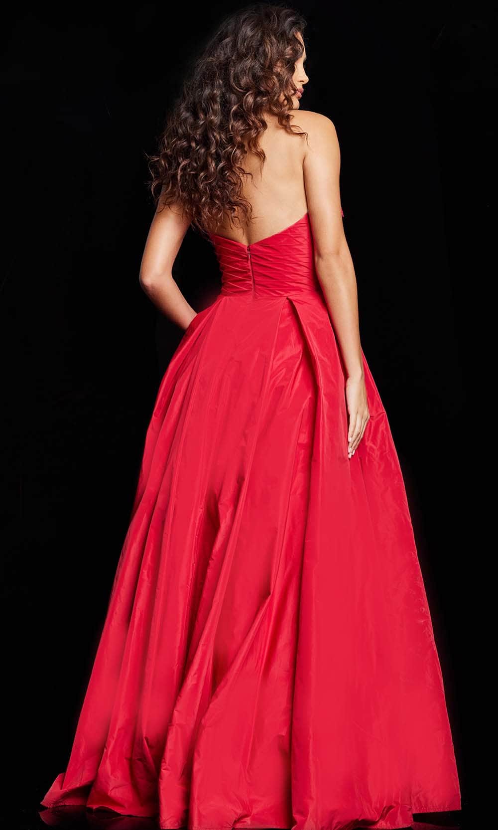Jovani 37266 - Strapless Ruffle Ballgown Special Occasion Dress