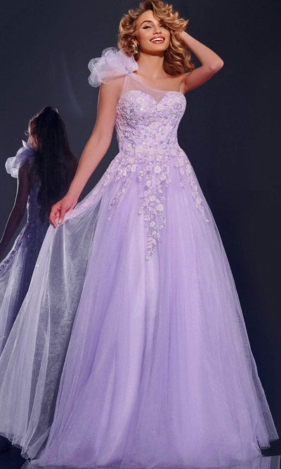 Jovani 37427 - Floral Appliqued Prom Gown Quinceanera Dresses