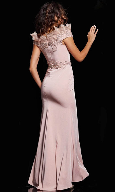 Jovani 37572 - Embroidered Sheath Evening Gown Evening Dresses