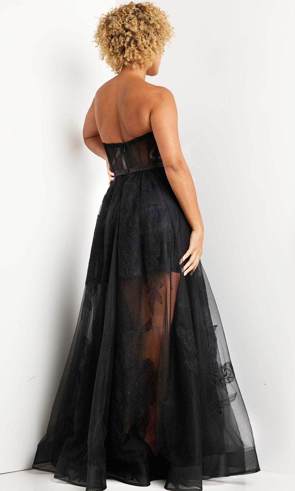 Jovani 37646 - Corset A-Line Overskirt Prom Dress Prom Dresses
