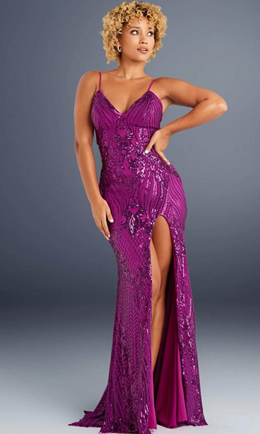 Jovani 38337 - Sleeveless Sequin Dress Evening Dresses