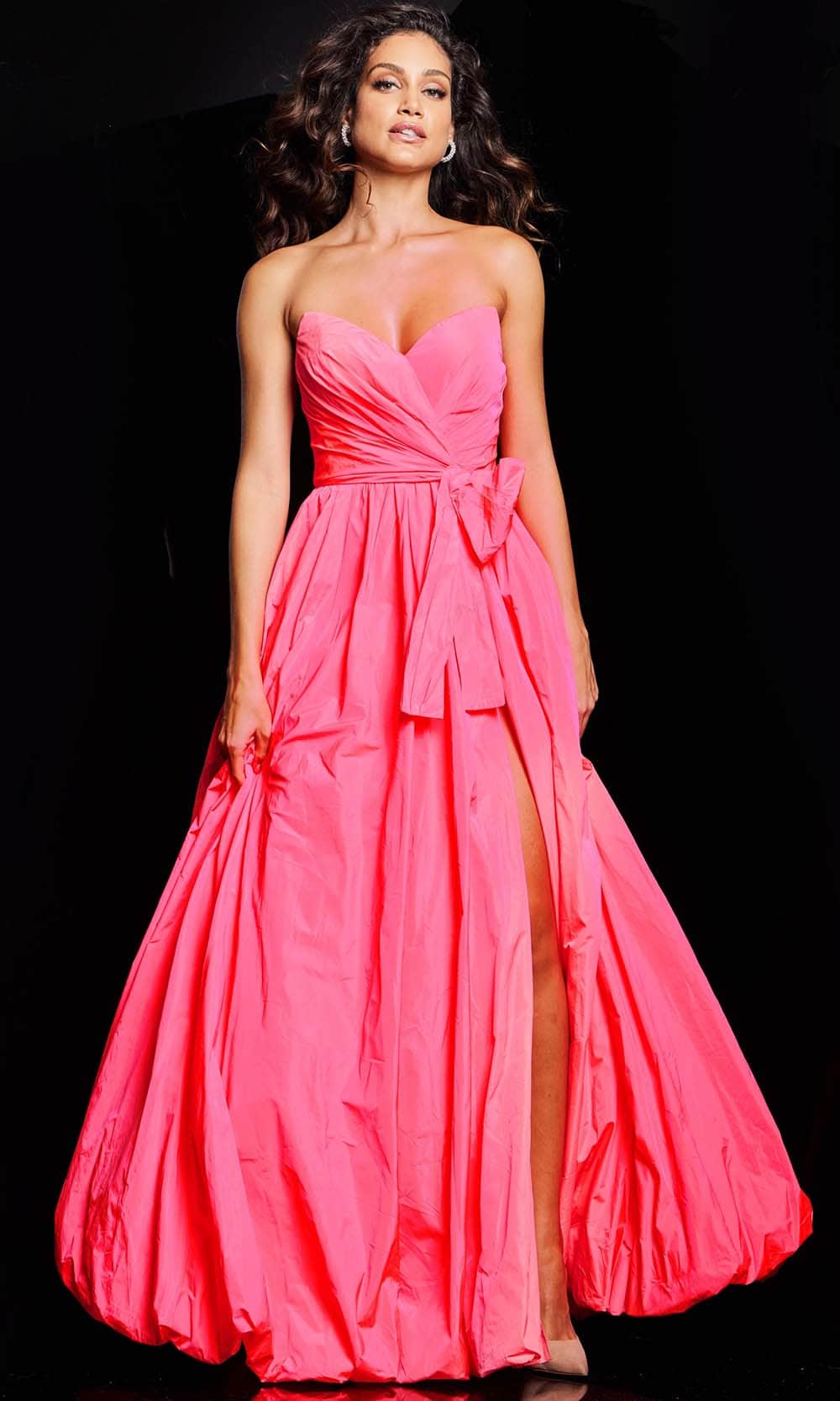 Jovani 38382 - V-Neck Taffeta Prom Gown Special Occasion Dress