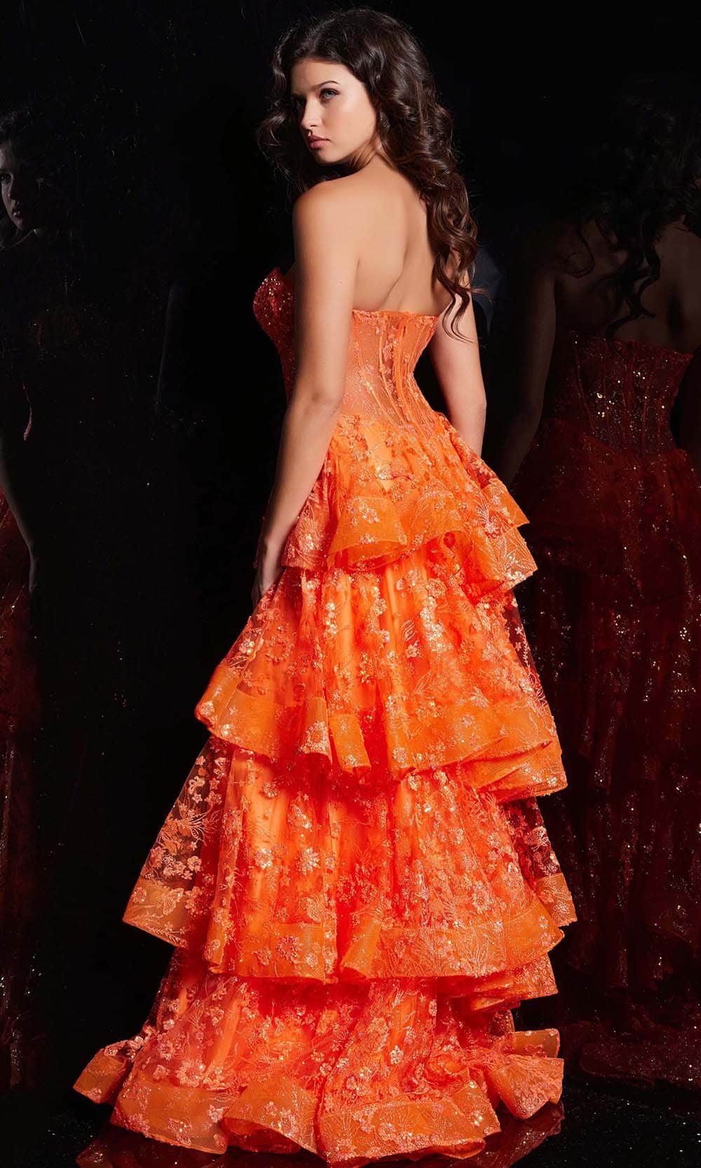 Jovani 38528 - Tiered A-Line Prom Gown Special Occasion Dress