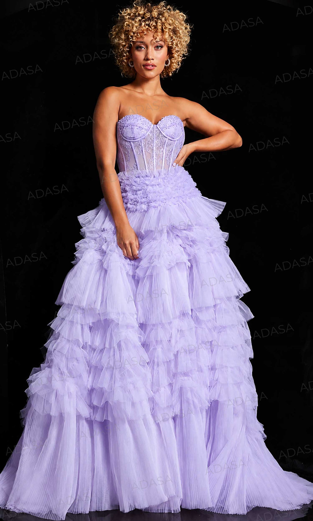 Jovani 38540 - Sweetheart Lace Corset Ballgown