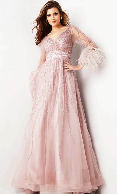 Jovani 38583 - Long Sleeve A-Line Dress Prom  Dresses