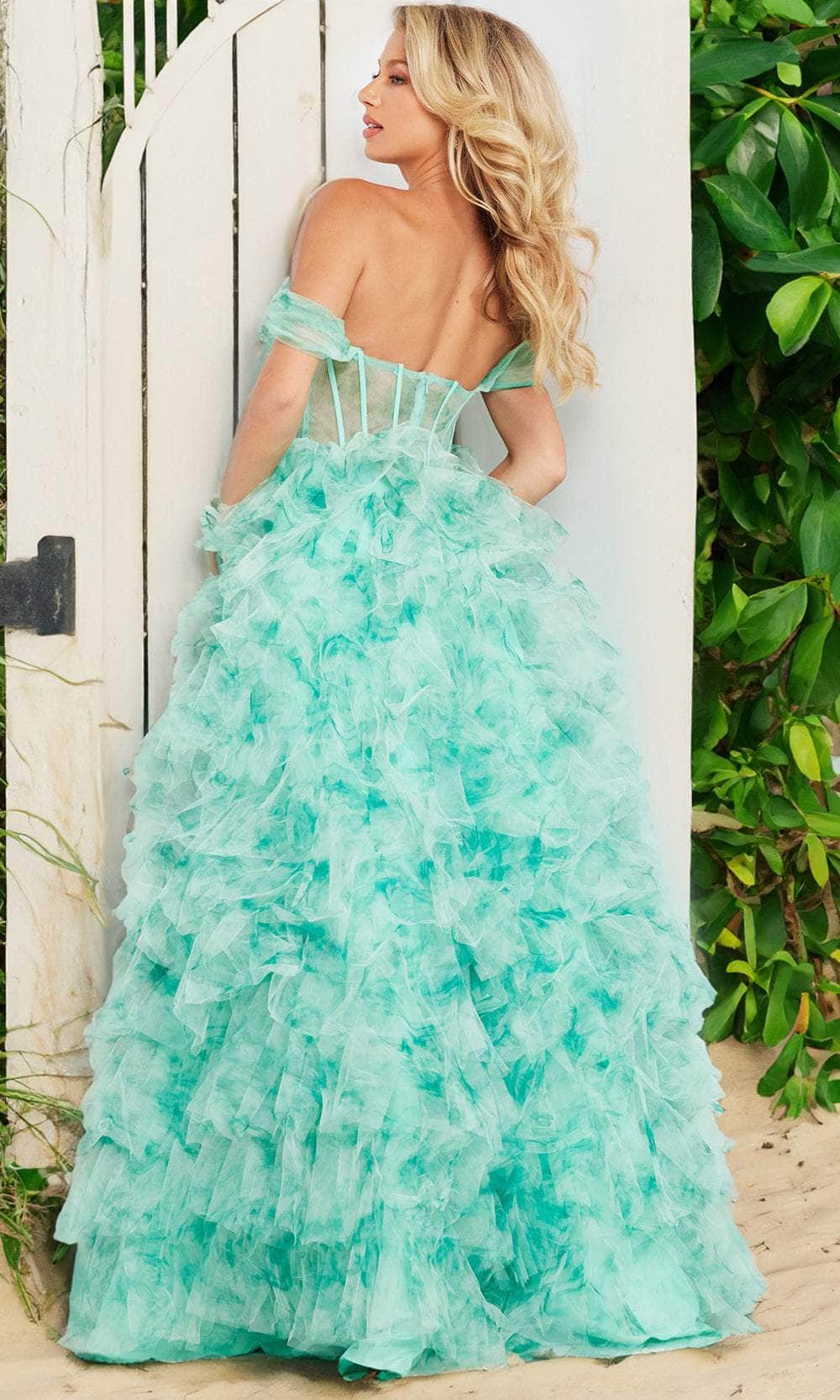 Jovani 38606 - Sweetheart Neck Off-Shoulder Ballgown Ballgown Dresses