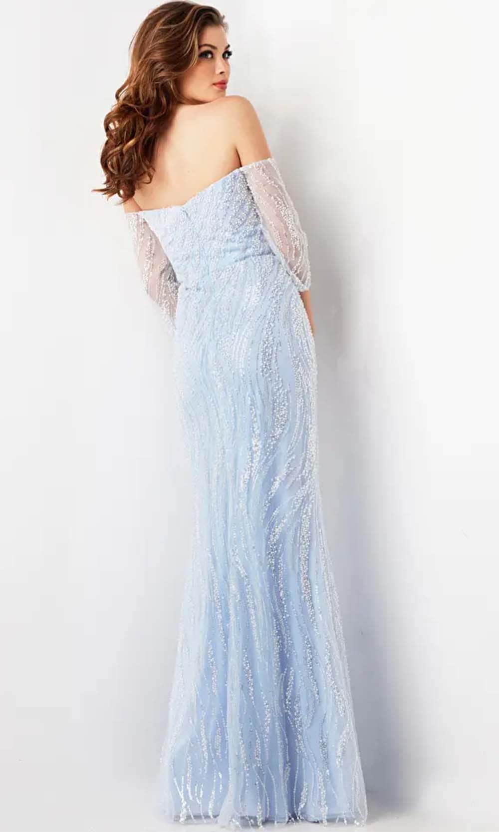 Jovani 38614 - Beaded Off-Shoulder Prom Gown Mother of the Bride Dresses