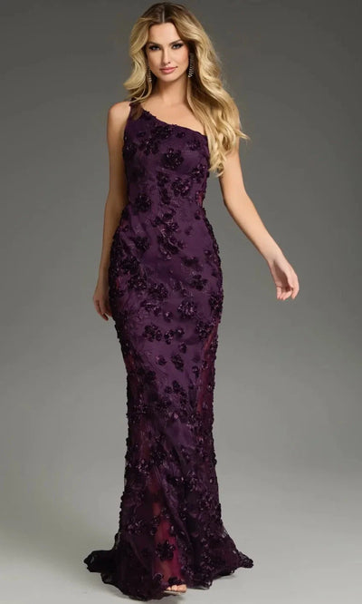 Jovani 38684 - Fitted Floral Sheath Gown Prom Dresses