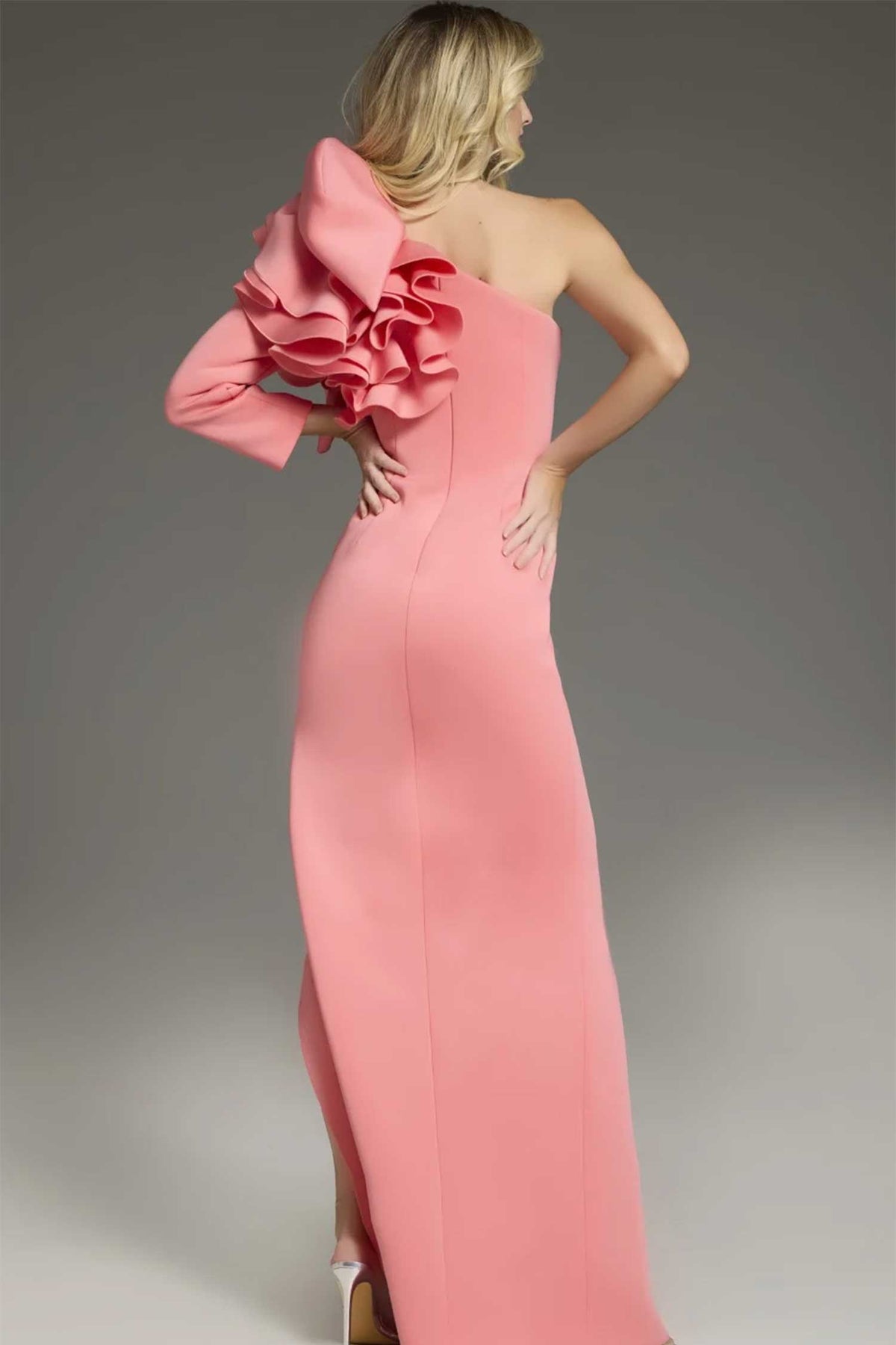 Jovani 38928 - One-Shoulder Seams Prom Gown