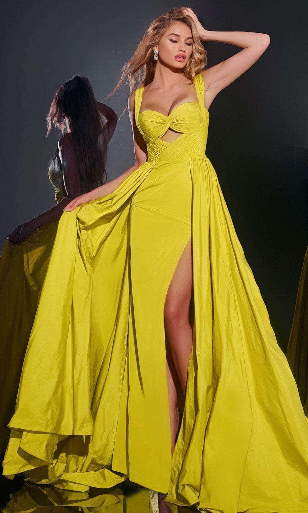 Jovani 38957 Ruching Cutout Prom Dress