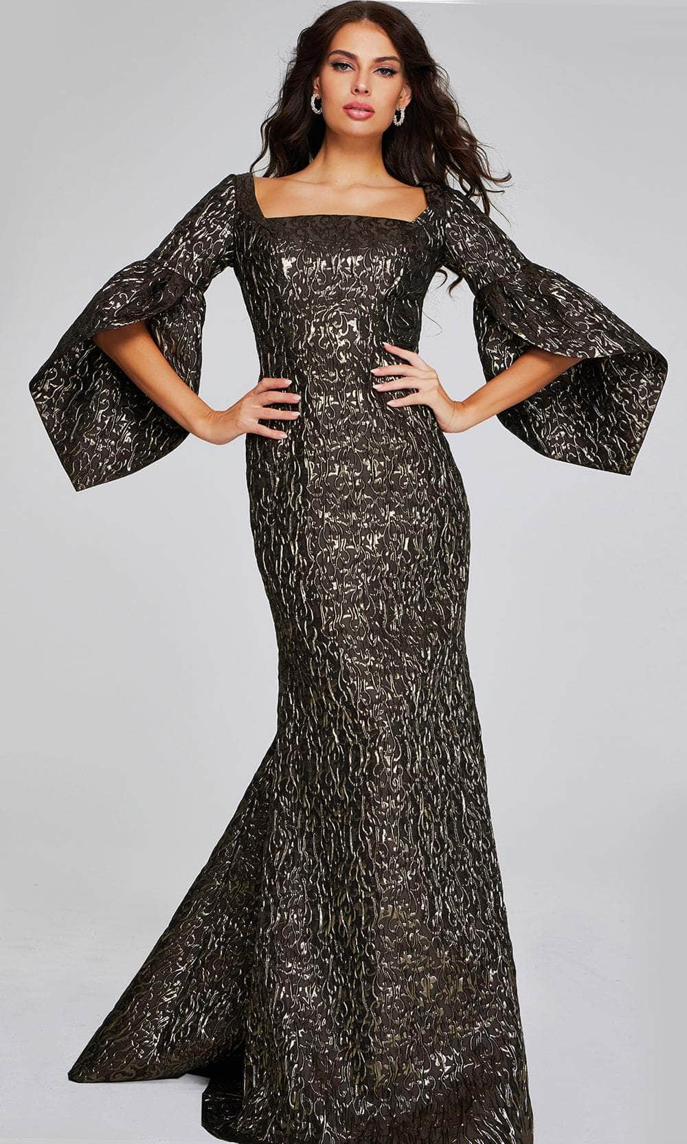 Jovani 39080 - Bell Sleeve Mermaid Evening Gown Special Occasion Dresses