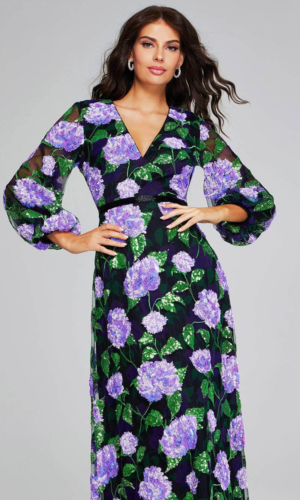 Jovani 39115 - Floral Embroidered Evening Gown Special Occasion Dresses