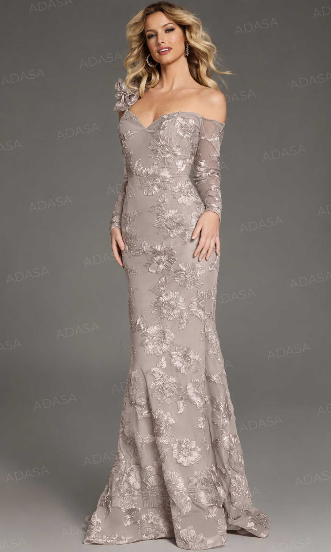 Jovani 39266 - Off Shoulder Sweetheart Lace Gown
