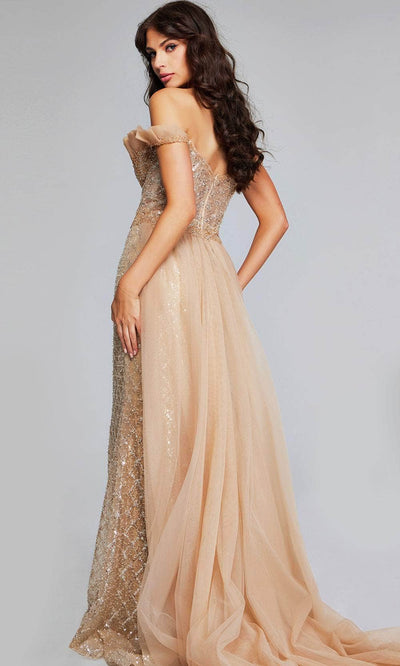 Jovani 39389 - Ruffled Neckline Evening Gown Special Occasion Dresses