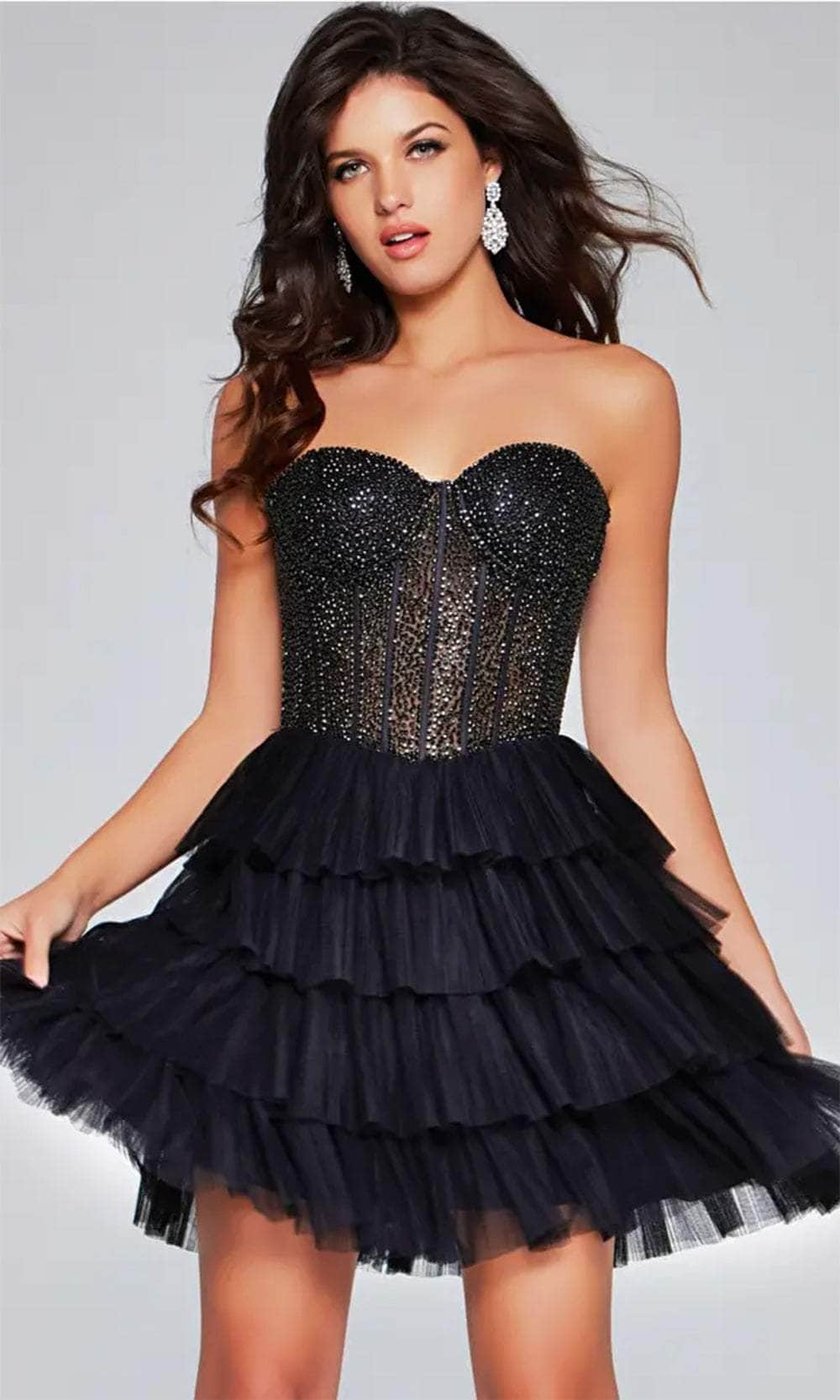 Jovani 39629 - Bejeweled Corset Cocktail Dress Special Occasion Dresses