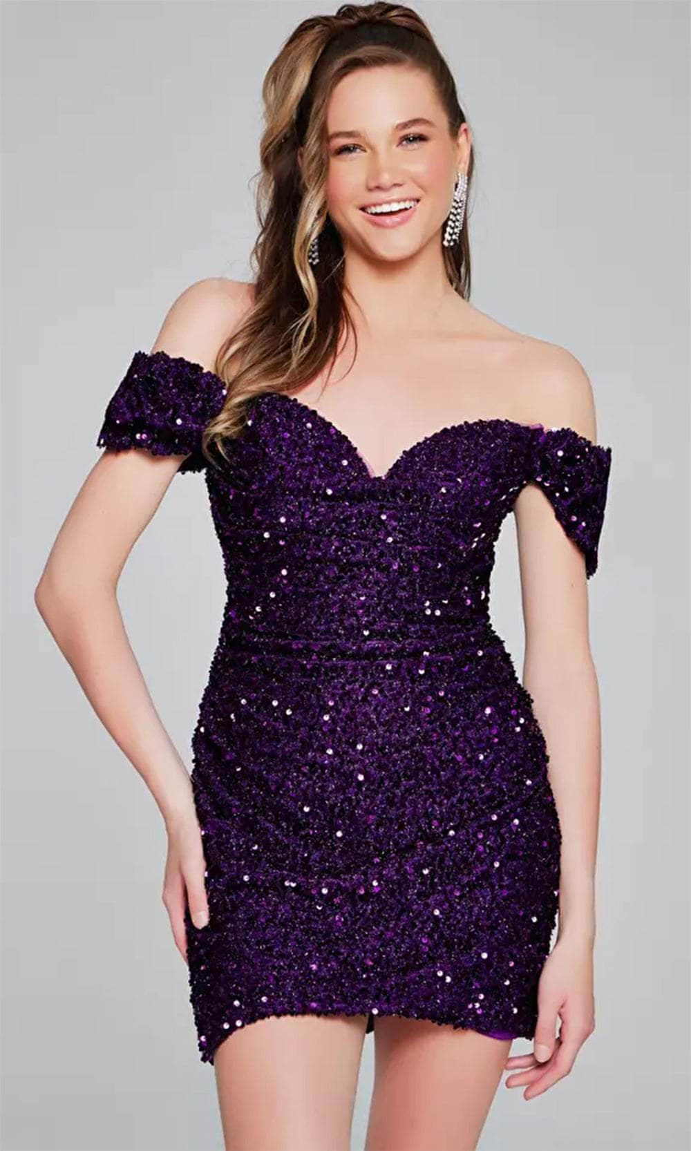 Jovani 39631 - Short Sequin Sheath Dress Special Occasion Dresses