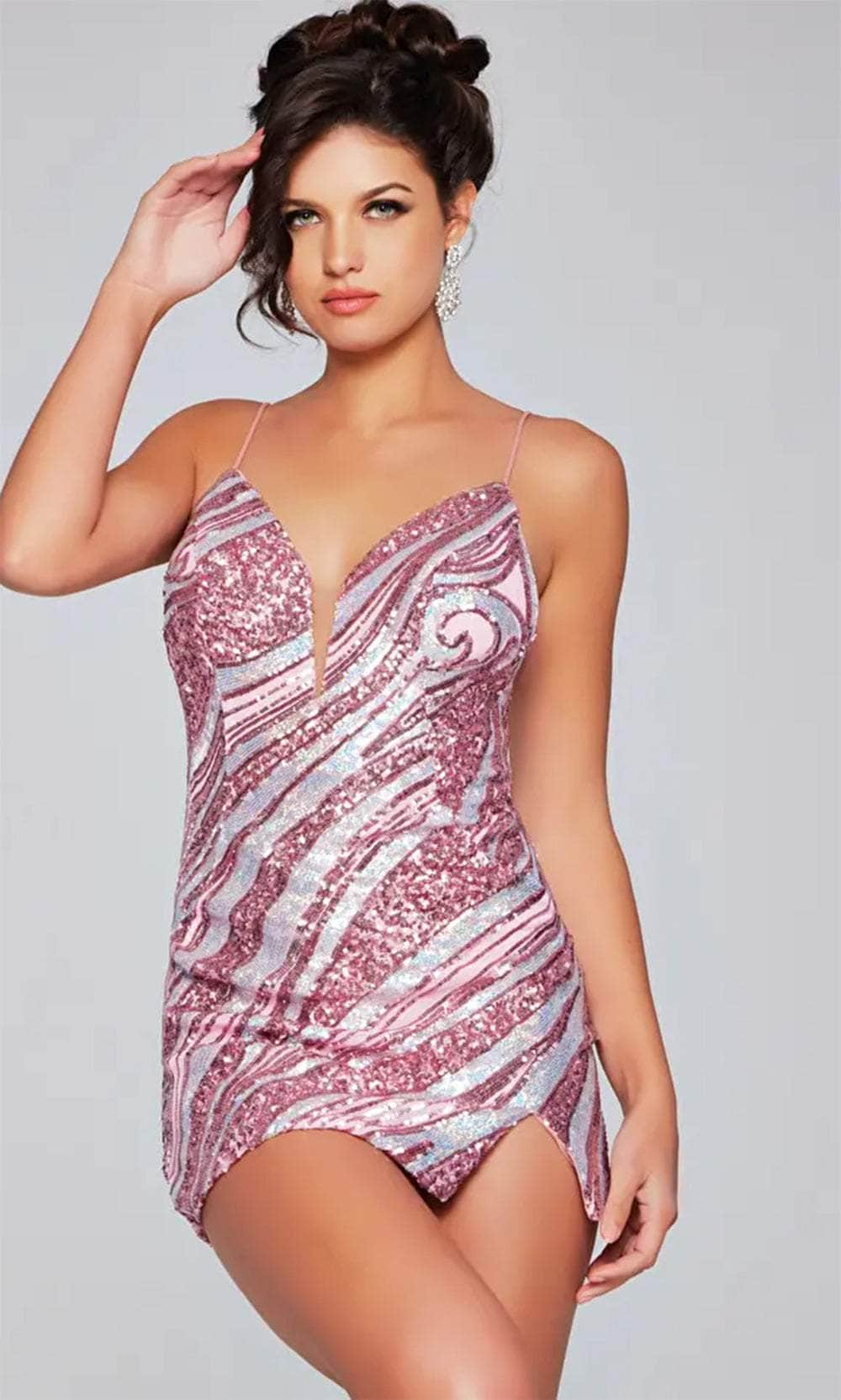 Jovani 39934 - Backless Sequin Cocktail Dress Special Occasion Dresses