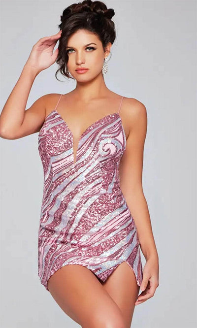 Jovani 39934 - Backless Sequin Cocktail Dress Special Occasion Dresses