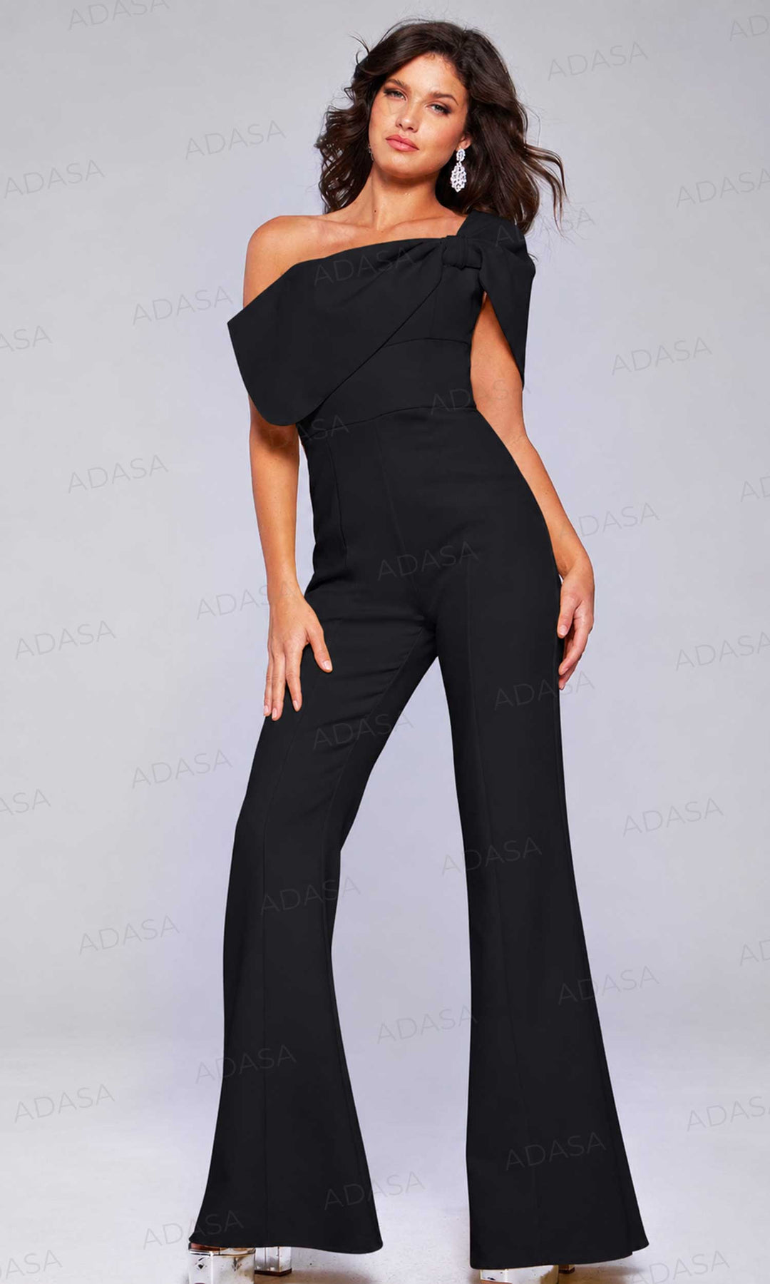 Jovani 39961 - Asymmetrical One-Sleeve Jumpsuit