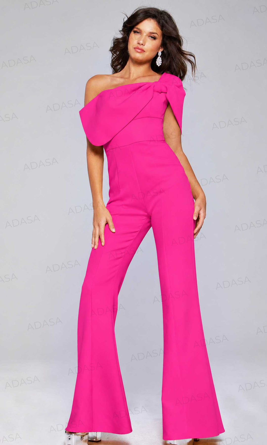 Jovani 39961 - Asymmetrical One-Sleeve Jumpsuit