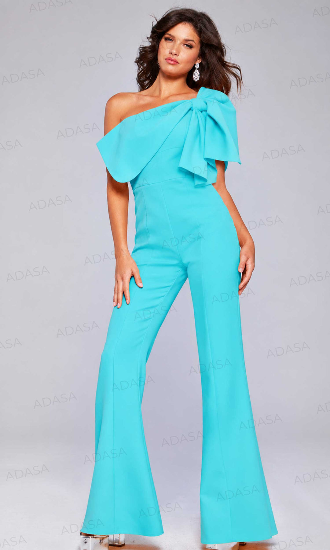 Jovani 39961 - Asymmetrical One-Sleeve Jumpsuit