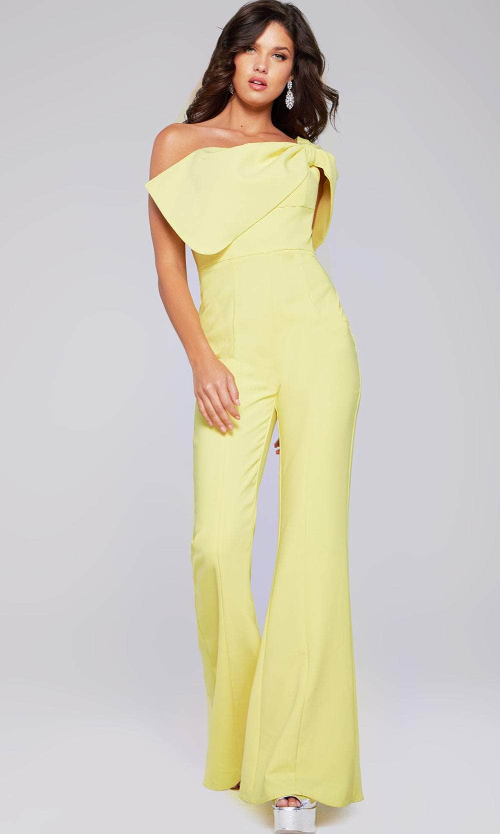 Jovani 39961 - Asymmetrical One-Sleeve Jumpsuit Special Occasion Dresses