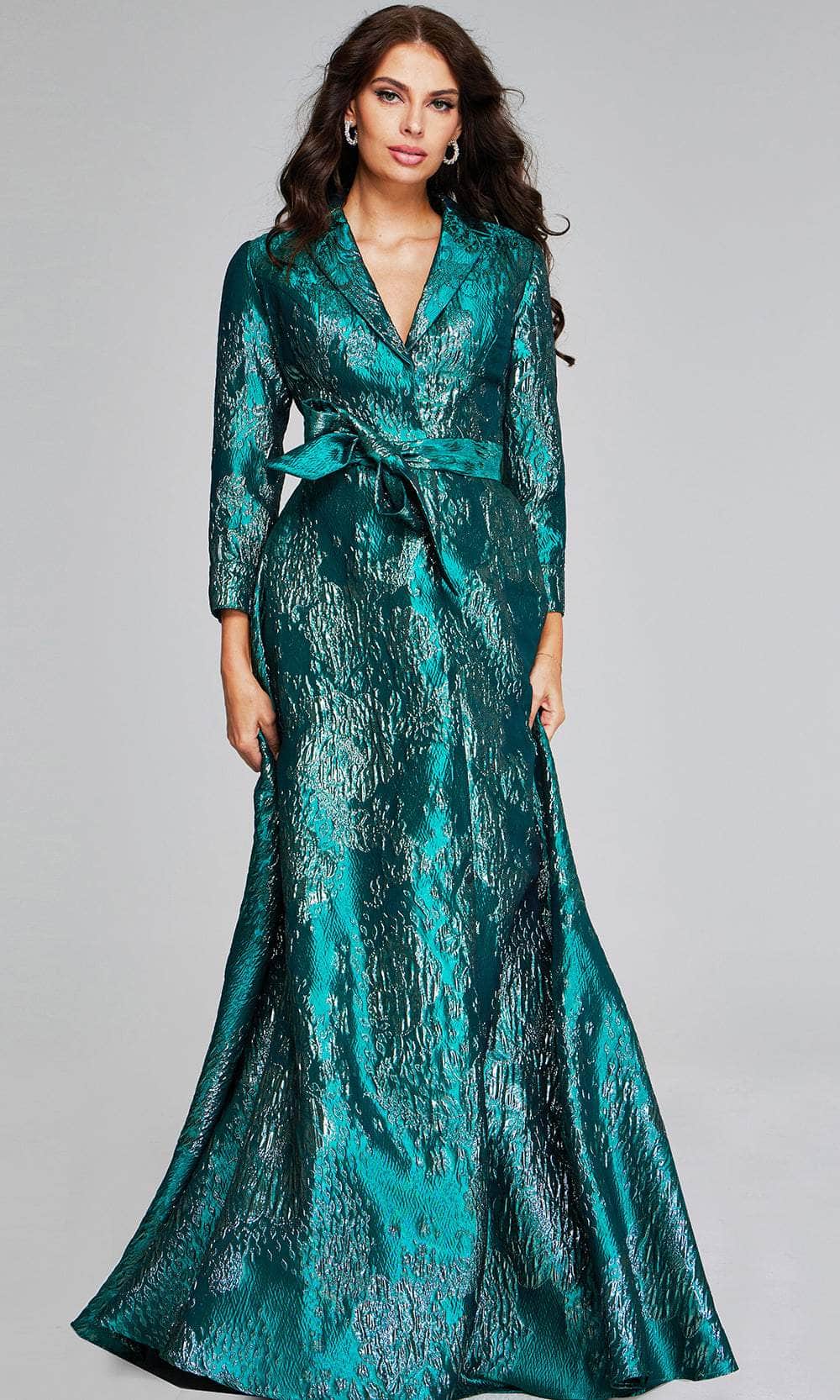 jovani long sleeve dresses Jovani 38589 Long Sleeve Beaded A Line Formal Dress