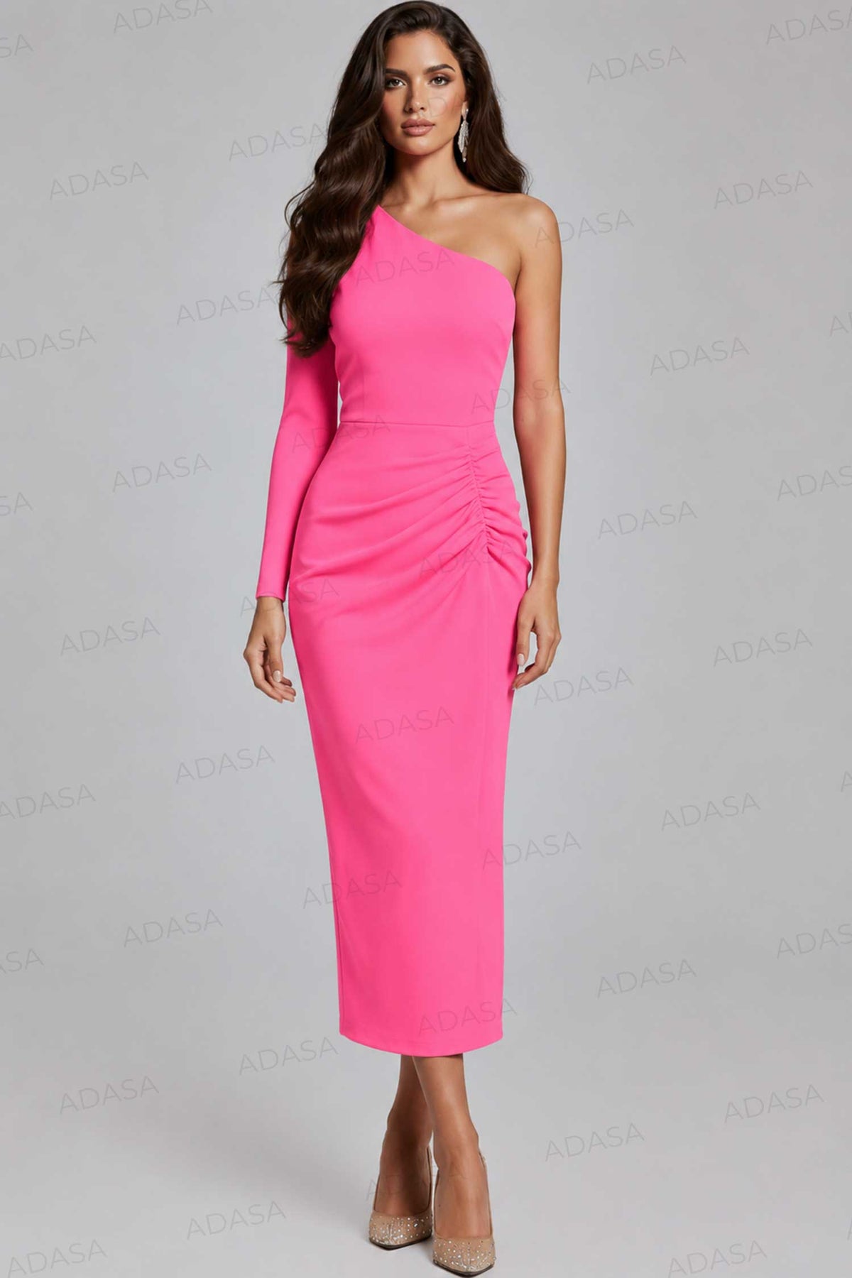 Jovani 40302 - Back Slit Strapless Column Dress