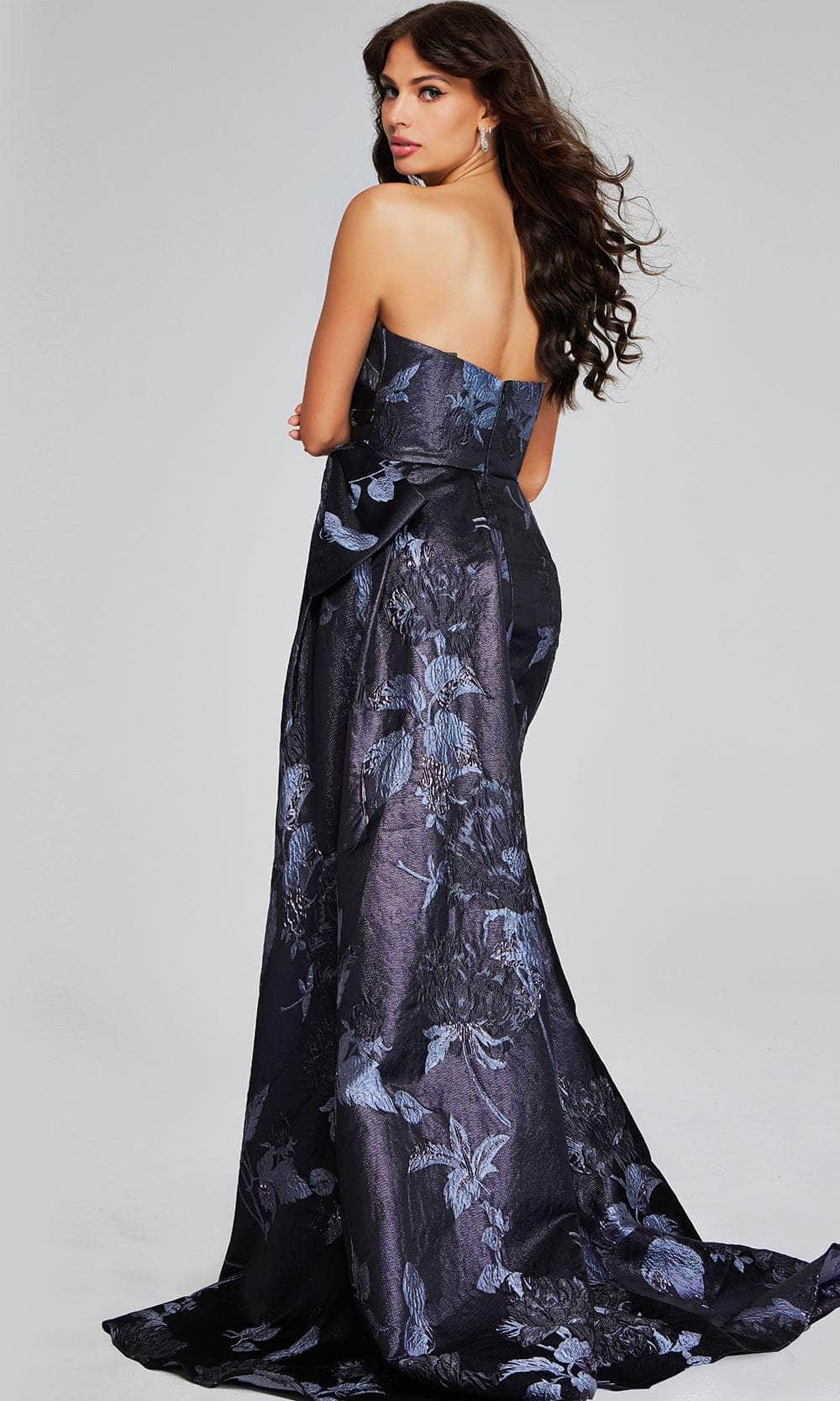 Jovani 40308 - Side Draped Strapless Evening Gown Special Occasion Dresses