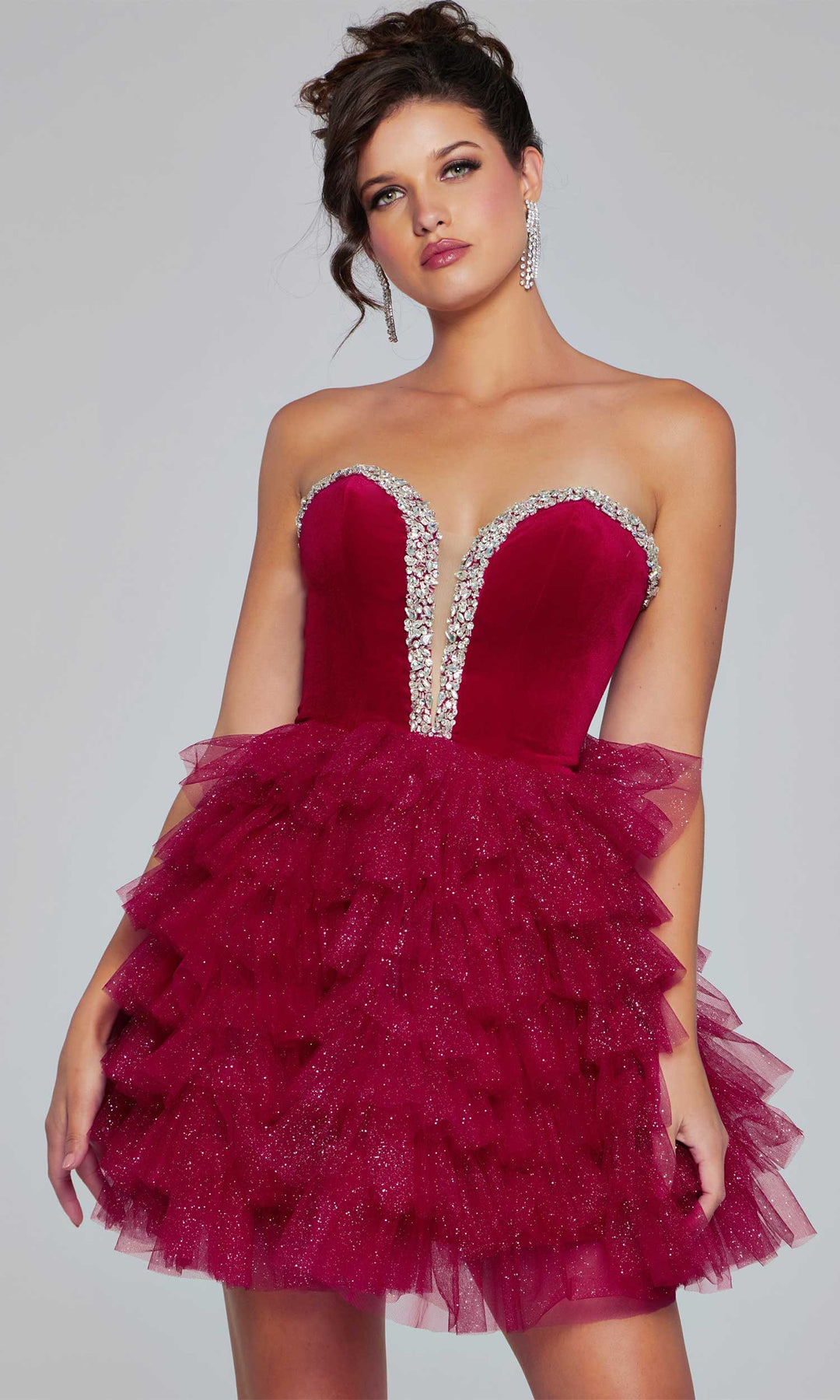 Jovani 40352 - Bejeweled Sweetheart Cocktail Dress