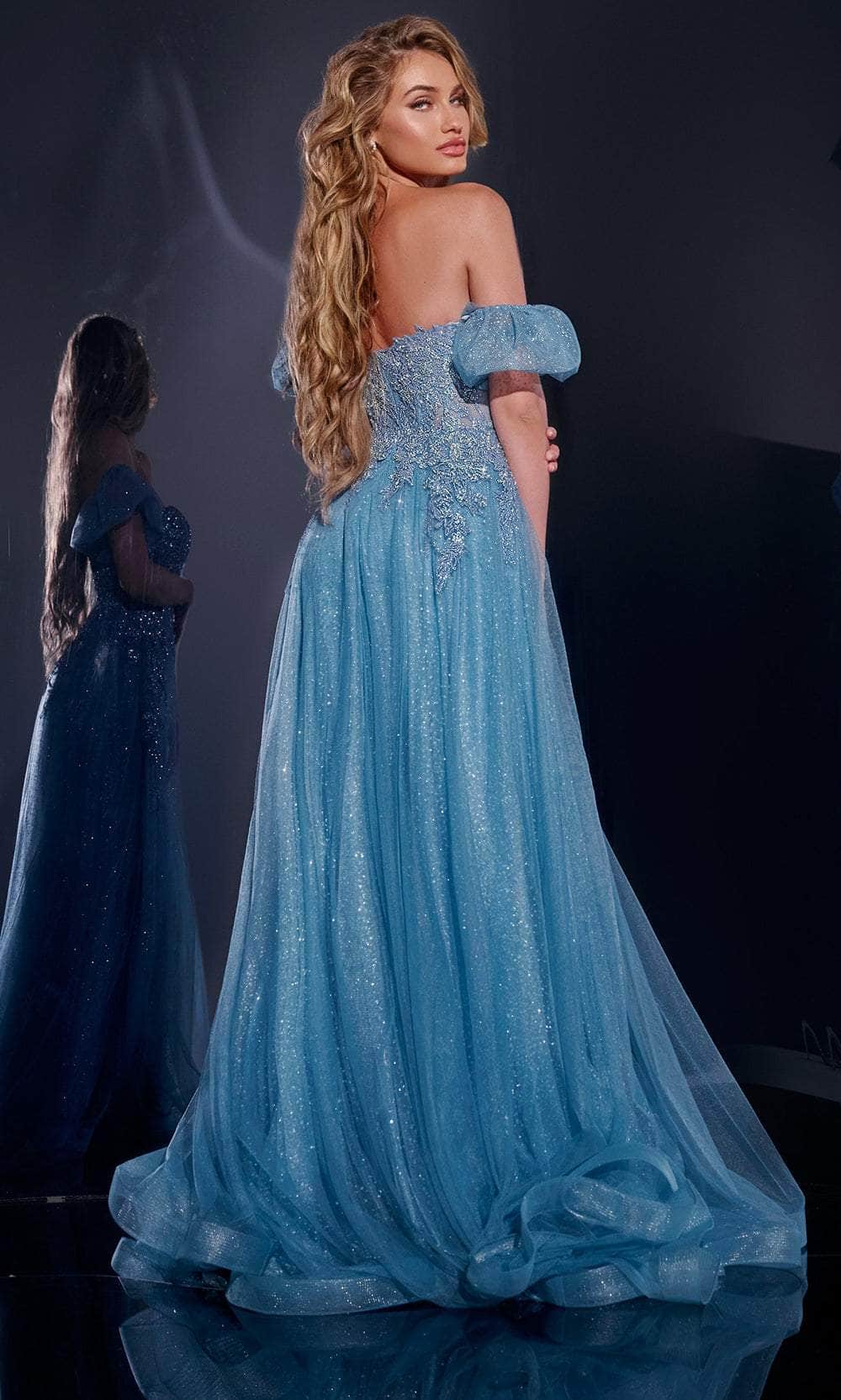 Jovani 40474 - Beaded Lace A-Line Prom Gown Prom Dresses