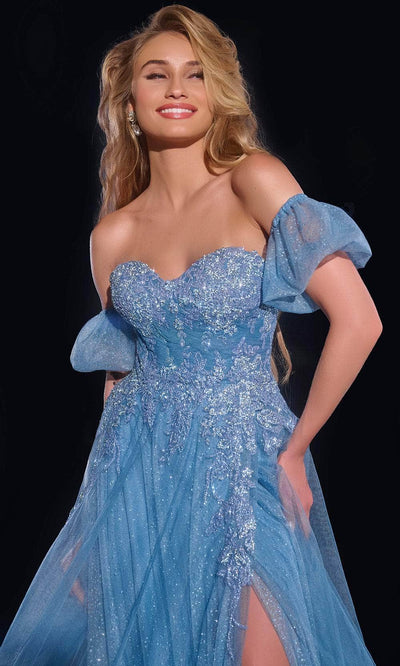Jovani 40474 - Beaded Lace A-Line Prom Gown Prom Dresses