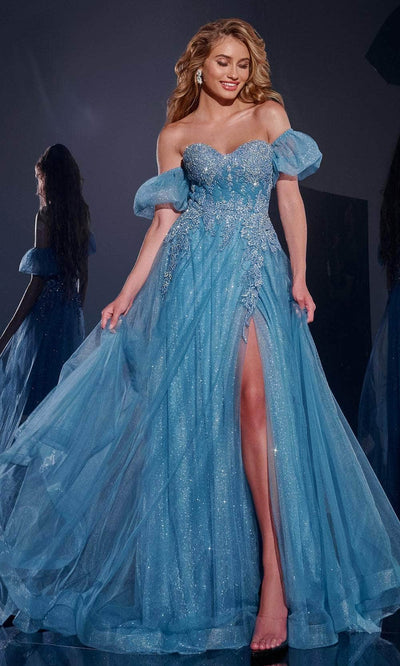 Jovani 40474 - Beaded Lace A-Line Prom Gown Prom Dresses