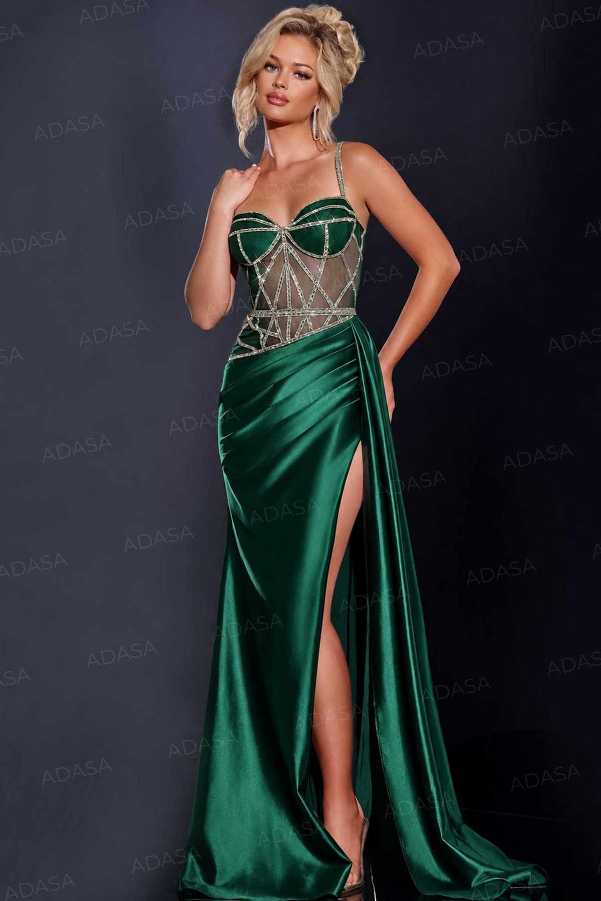 Jovani 40506 - Bejeweled Bodice Prom Dress