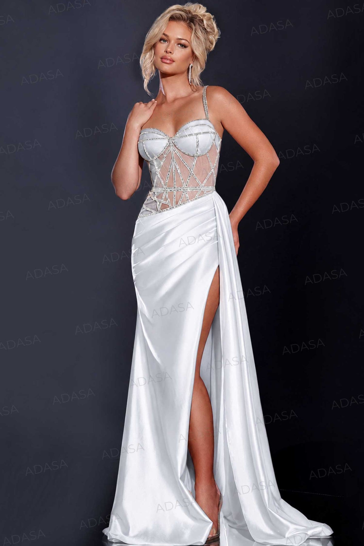 Jovani 40506 - Bejeweled Bodice Prom Dress
