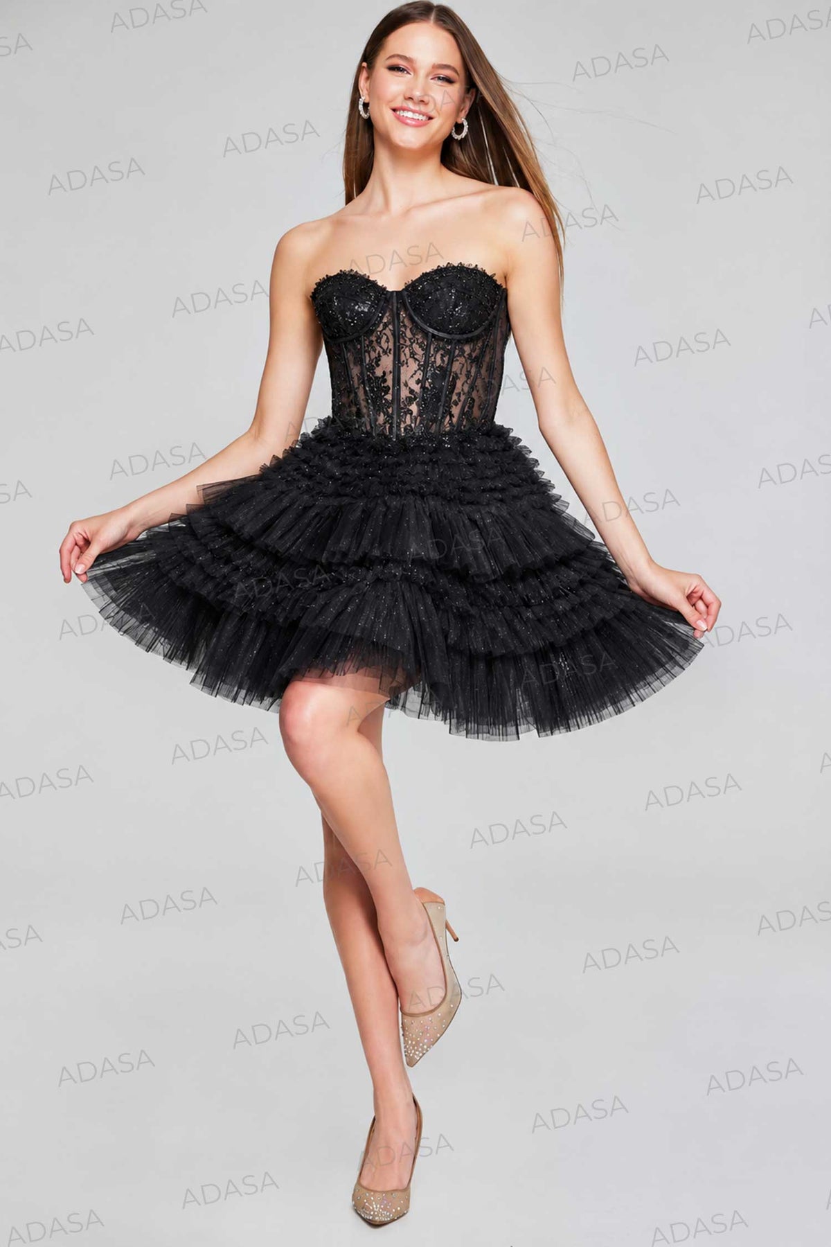 Jovani 40580 - Lace Sweetheart Cocktail Dress