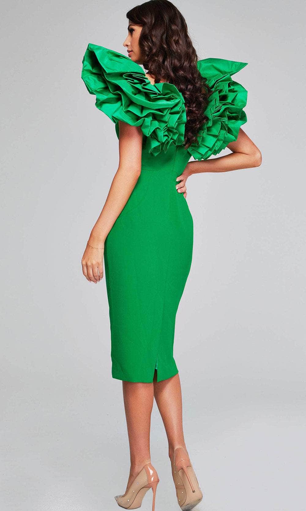 Jovani 40662 - Ruffle Sleeve Cocktail Dress Special Occasion Dress
