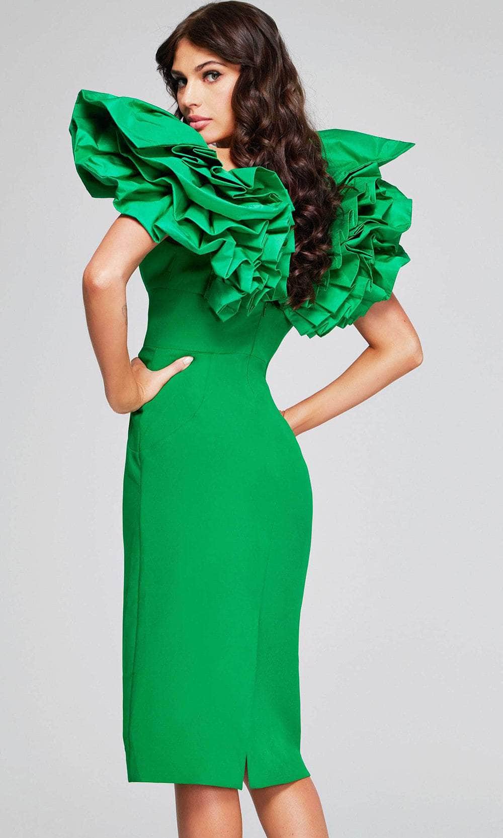 Jovani 40662 - Ruffle Sleeve Cocktail Dress Special Occasion Dress