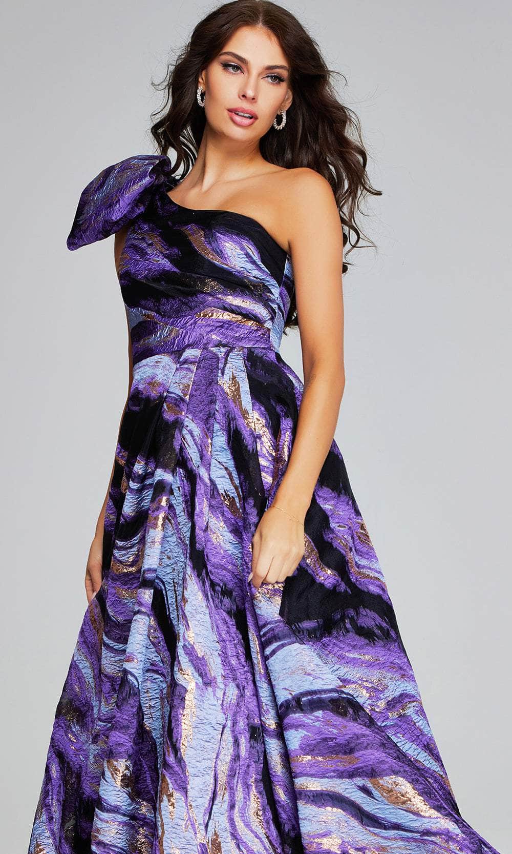 Jovani 40695 - One-Shoulder A-Line Prom Gown Special Occasion Dress