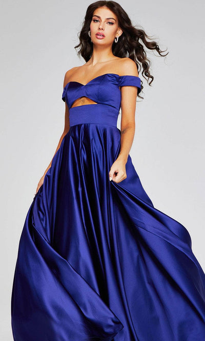 Jovani 40787 - Off-Shoulder A-Line Prom Gown Special Occasion Dresses