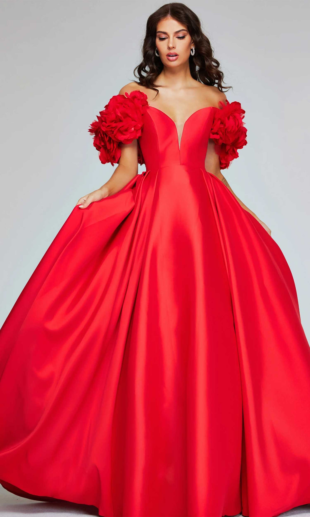 Jovani 40794 - Plunging Sweetheart Ballgown